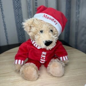 FAO Schwarz Sleepy Time Teddies "Monday" plush bear.